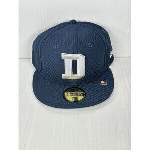 Size 7 1/2 Dallas Cowboys New Era Navy Blue Coach D NFL Sideline 59FIFTY Hat Cap